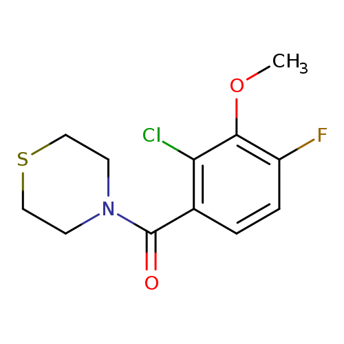 (2-Chloro-4-fluoro-3-methoxyphenyl)(thiomorpholino)methanone