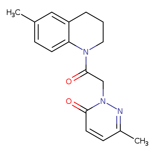6-methyl-2-[2-(6-methyl-1,2,3,4-tetrahydroquinolin-1-yl)-2-oxoethyl]-2,3-dihydropyridazin-3-one
