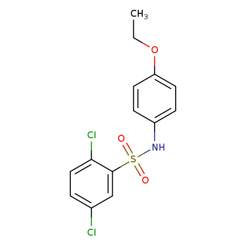 2,5-dichloro-N-[4-(ethyloxy)phenyl]benzenesulfonamide