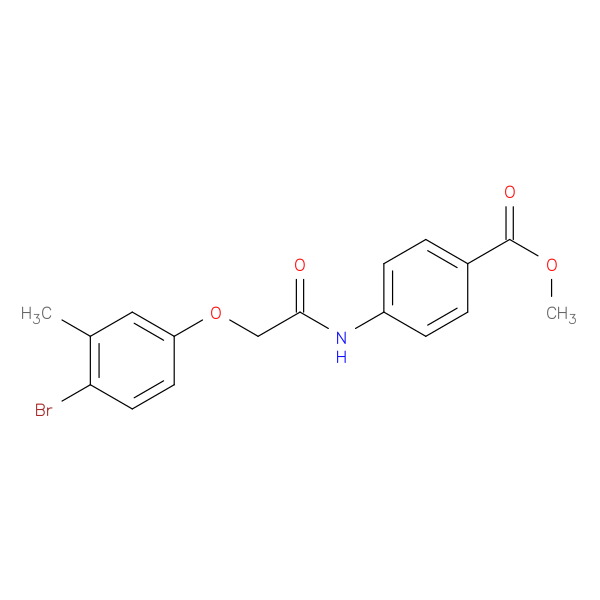 methyl 4-{[(4-bromo-3-methylphenoxy)acetyl]amino}benzoate