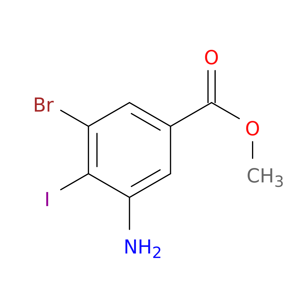 Benzoic acid, 3-amino-5-bromo-4-iodo-, methyl ester