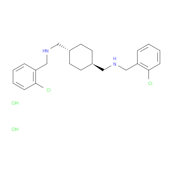 trans-1,1'-(Cyclohexane-1,4-diyl)bis(N-(2-chlorobenzyl)methanamine) dihydrochloride