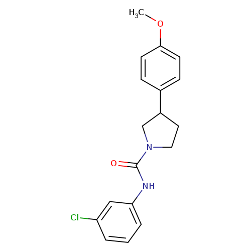 N-(3-chlorophenyl)-3-(4-methoxyphenyl)pyrrolidine-1-carboxamide