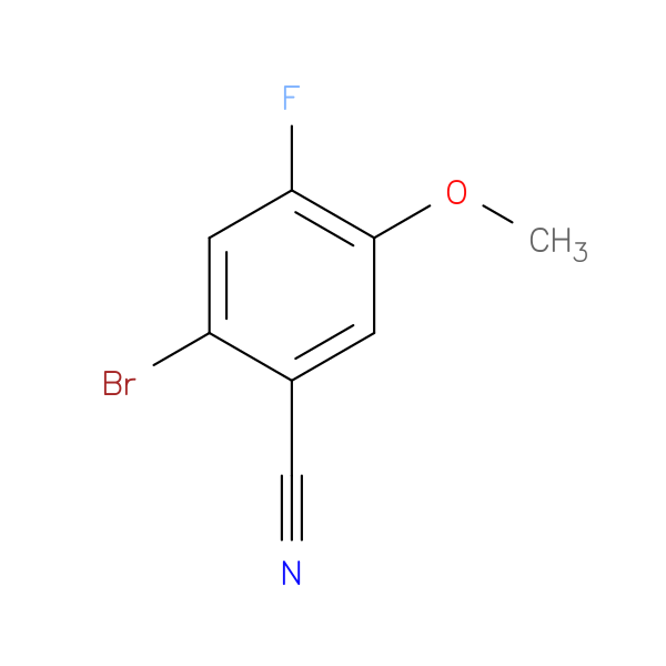 2-BROMO-4-FLUORO-5-METHOXYBENZONITRILE