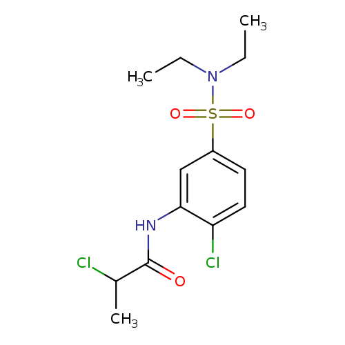 2-chloro-N-[2-chloro-5-(diethylsulfamoyl)phenyl]propanamide