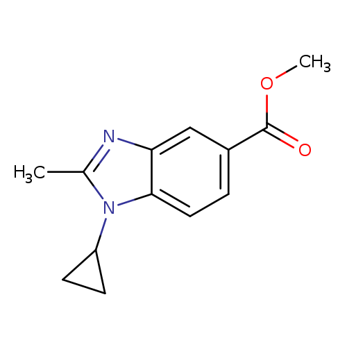 Methyl 1-cyclopropyl-2-methyl-1,3-benzodiazole-5-carboxylate