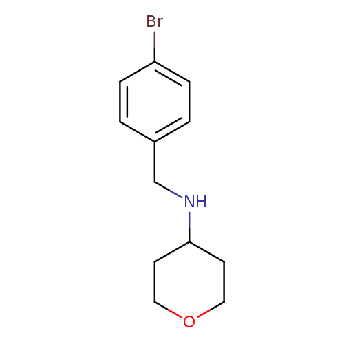 N-[(4-bromophenyl)methyl]oxan-4-amine