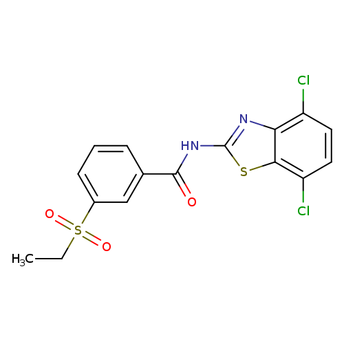 N-(4,7-dichloro-1,3-benzothiazol-2-yl)-3-(ethanesulfonyl)benzamide