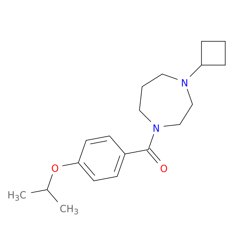 1-cyclobutyl-4-[4-(propan-2-yloxy)benzoyl]-1,4-diazepane