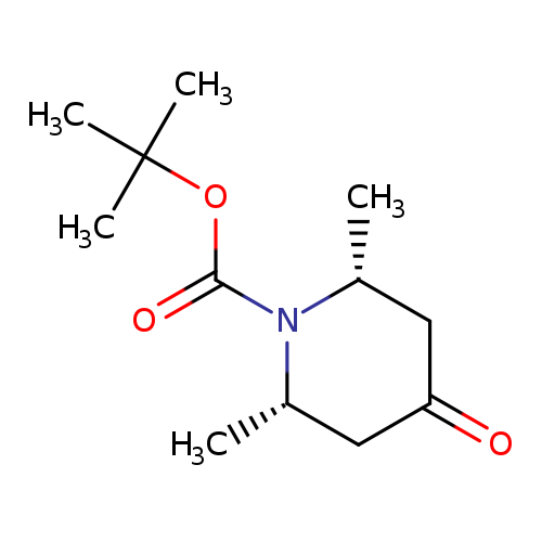 1-Piperidinecarboxylic acid, 2,6-dimethyl-4-oxo-, 1,1-dimethylethyl ester, (2R,6S)-rel-