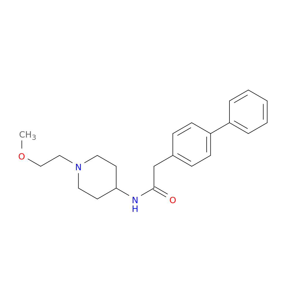 2-{[1,1'-biphenyl]-4-yl}-N-[1-(2-methoxyethyl)piperidin-4-yl]acetamide