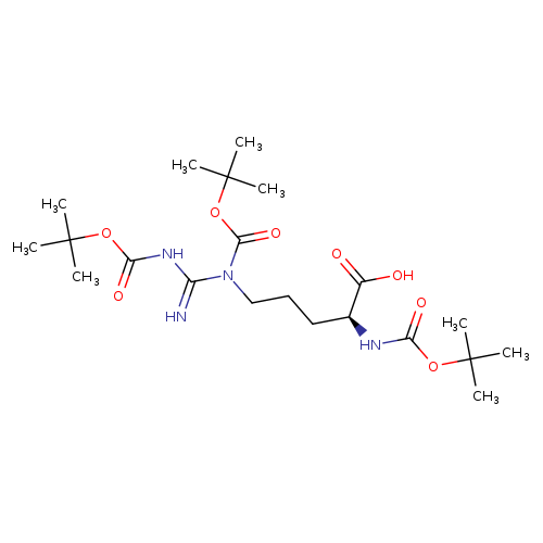 11-Oxa-2,4,9-triazatridecanoic acid,8-carboxy-4-[(1,1-dimethylethoxy)carbonyl]-3-imino-12,12-dimethyl-10-oxo-, 1-(1,1-dimethylethyl) ester, (8S)-