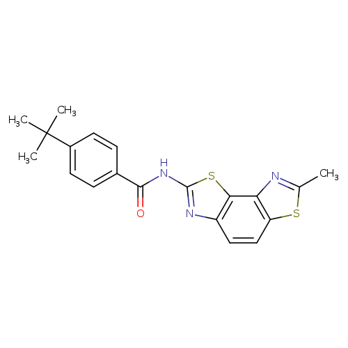 4-tert-butyl-N-{11-methyl-3,10-dithia-5,12-diazatricyclo[7.3.0.0^{2,6}]dodeca-1(9),2(6),4,7,11-pentaen-4-yl}benzamide