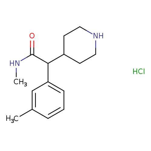 N-methyl-2-(3-methylphenyl)-2-(piperidin-4-yl)acetamidehydrochloride