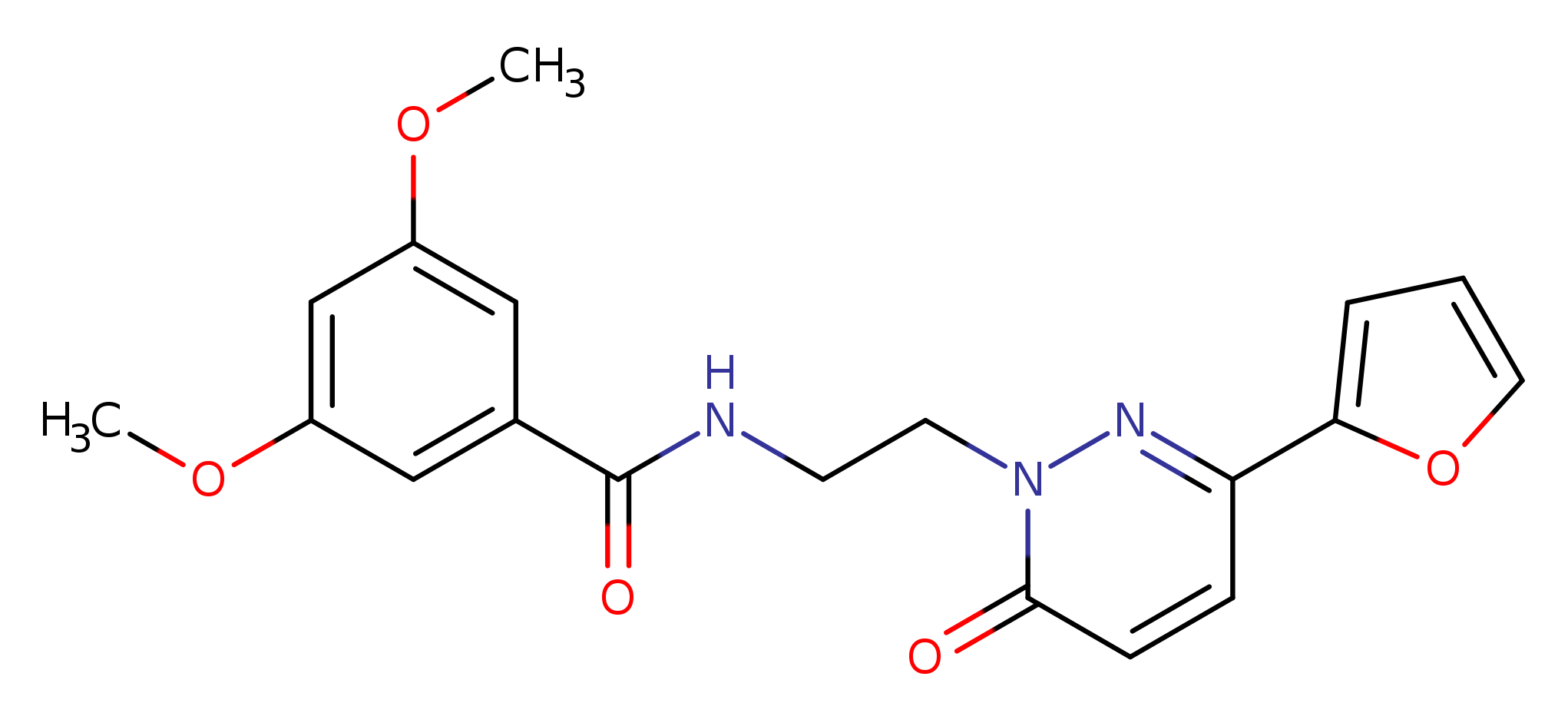 N-{2-[3-(furan-2-yl)-6-oxo-1,6-dihydropyridazin-1-yl]ethyl}-3,5-dimethoxybenzamide