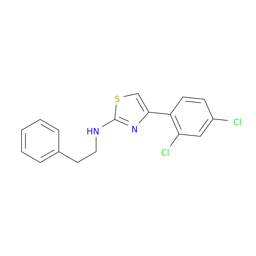 4-(2,4-dichlorophenyl)-N-(2-phenylethyl)-1,3-thiazol-2-amine