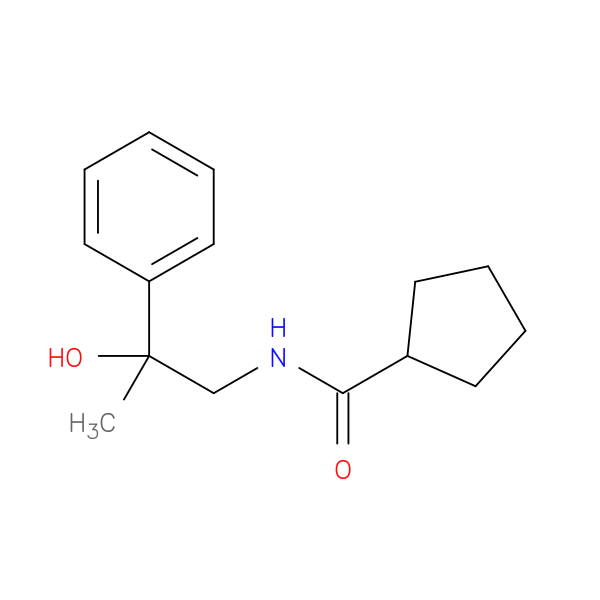 N-(2-hydroxy-2-phenylpropyl)cyclopentanecarboxamide