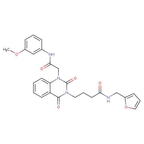N-[(furan-2-yl)methyl]-4-(1-{[(3-methoxyphenyl)carbamoyl]methyl}-2,4-dioxo-1,2,3,4-tetrahydroquinazolin-3-yl)butanamide