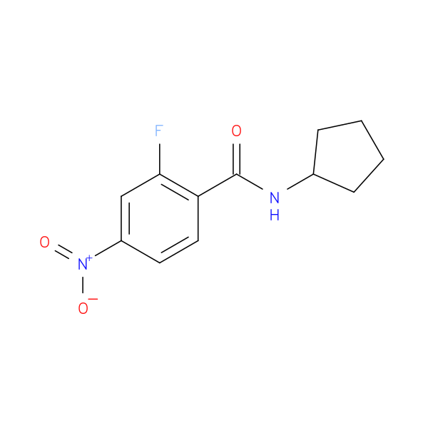 N-Cyclopentyl-2-fluoro-4-nitrobenzamide