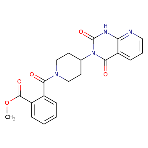 methyl 2-(4-{2,4-dioxo-1H,2H,3H,4H-pyrido[2,3-d]pyrimidin-3-yl}piperidine-1-carbonyl)benzoate