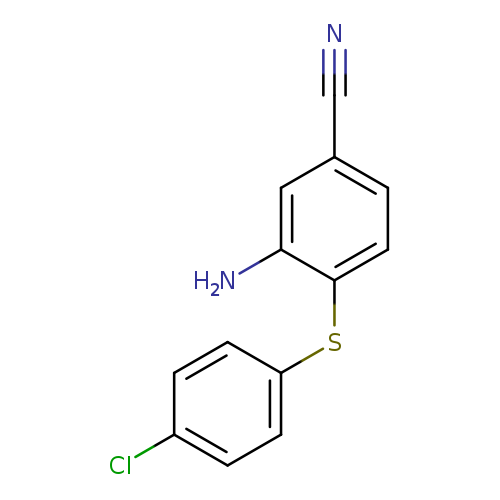 3-Amino-4-((4-chlorophenyl)thio)benzonitrile