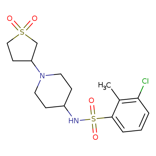 3-chloro-N-[1-(1,1-dioxo-1lambda6-thiolan-3-yl)piperidin-4-yl]-2-methylbenzene-1-sulfonamide