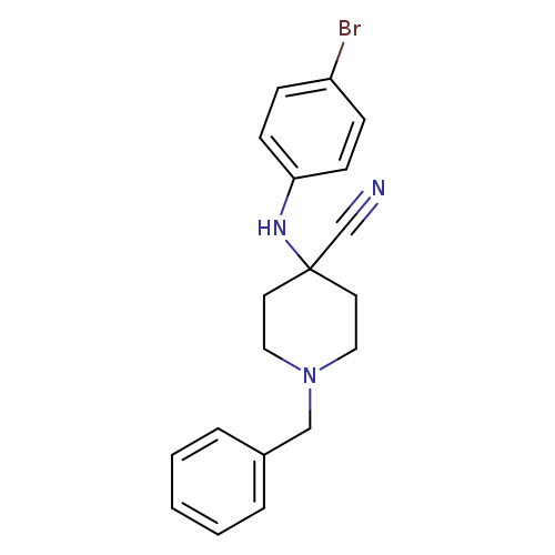 1-Benzyl-4-(4-bromophenylamino)piperidine-4-carbonitrile