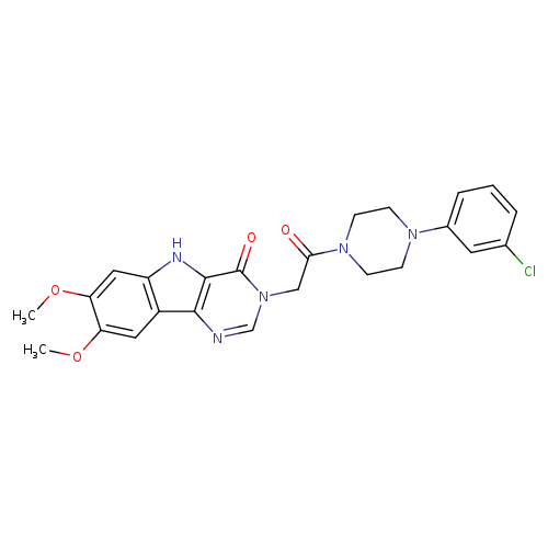 3-{2-[4-(3-chlorophenyl)piperazin-1-yl]-2-oxoethyl}-7,8-dimethoxy-3H,4H,5H-pyrimido[5,4-b]indol-4-one