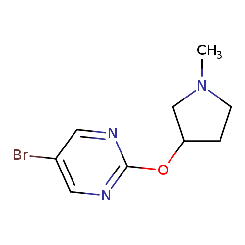 5-bromo-2-[(1-methylpyrrolidin-3-yl)oxy]pyrimidine