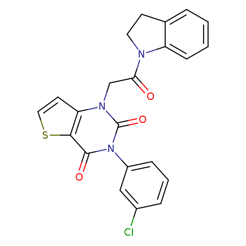 3-(3-chlorophenyl)-1-[2-(2,3-dihydro-1H-indol-1-yl)-2-oxoethyl]-1H,2H,3H,4H-thieno[3,2-d]pyrimidine-2,4-dione