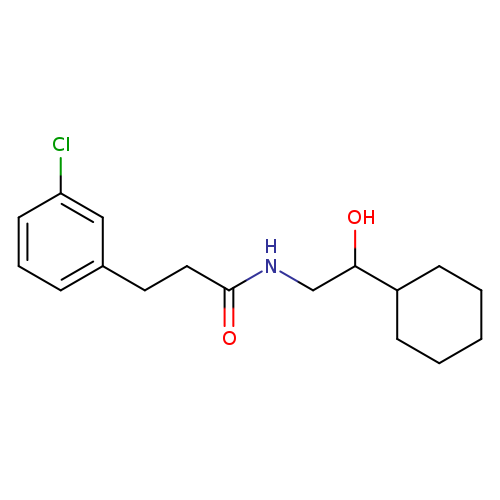 3-(3-chlorophenyl)-N-(2-cyclohexyl-2-hydroxyethyl)propanamide