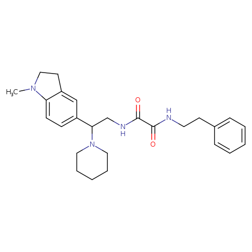 N-[2-(1-methyl-2,3-dihydro-1H-indol-5-yl)-2-(piperidin-1-yl)ethyl]-N'-(2-phenylethyl)ethanediamide