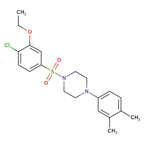 1-(4-chloro-3-ethoxybenzenesulfonyl)-4-(3,4-dimethylphenyl)piperazine