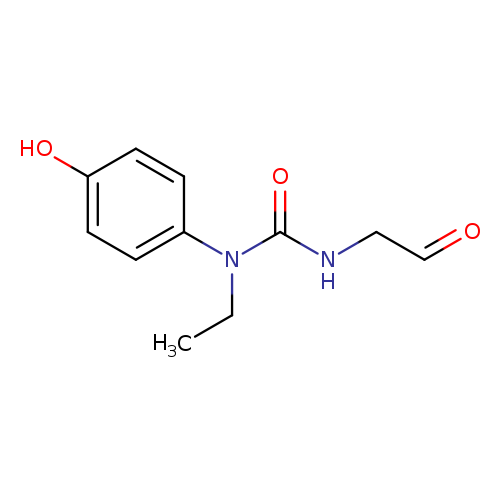 1-Ethyl-1-(4-hydroxyphenyl)-3-(2-oxoethyl)urea
