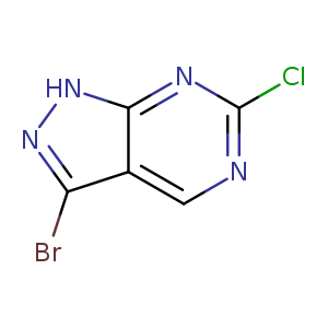 3-bromo-6-chloro-1H-pyrazolo[3,4-d]pyrimidine