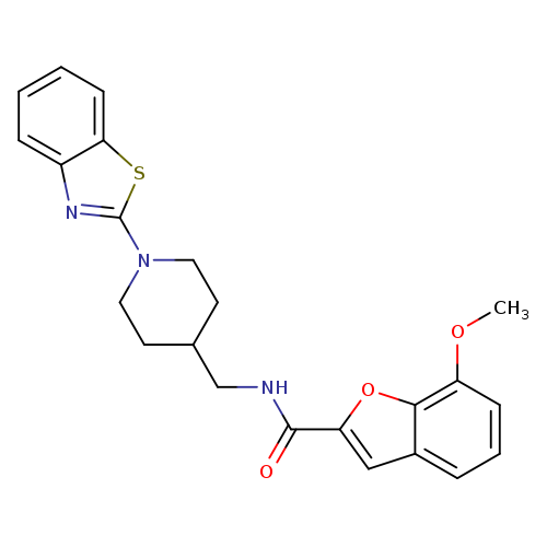 N-{[1-(1,3-benzothiazol-2-yl)piperidin-4-yl]methyl}-7-methoxy-1-benzofuran-2-carboxamide