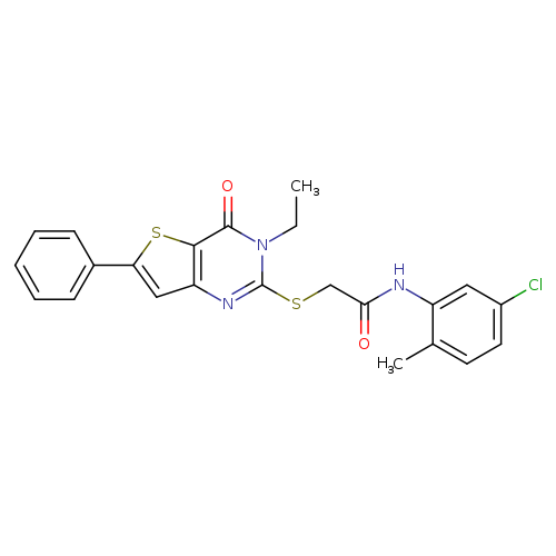 N-(5-chloro-2-methylphenyl)-2-({3-ethyl-4-oxo-6-phenyl-3H,4H-thieno[3,2-d]pyrimidin-2-yl}sulfanyl)acetamide