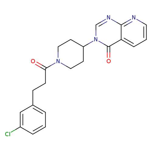 3-{1-[3-(3-chlorophenyl)propanoyl]piperidin-4-yl}-3H,4H-pyrido[2,3-d]pyrimidin-4-one