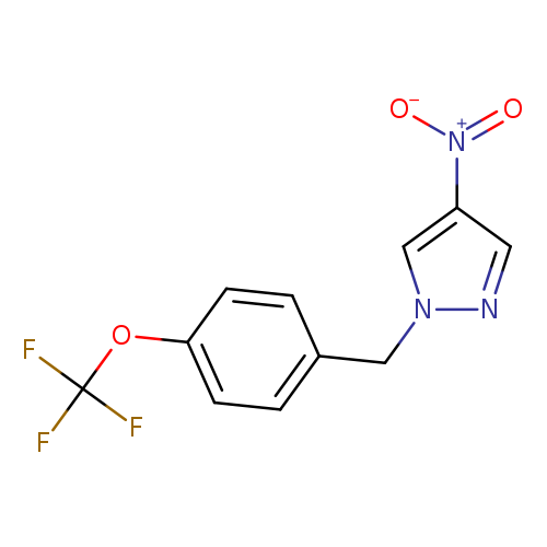 4-nitro-1-{[4-(trifluoromethoxy)phenyl]methyl}-1H-pyrazole