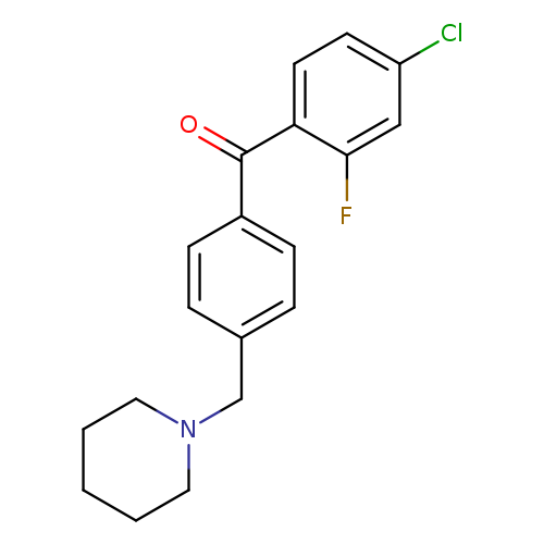 4-Chloro-2-fluoro-4'-piperidinomethyl benzophenone
