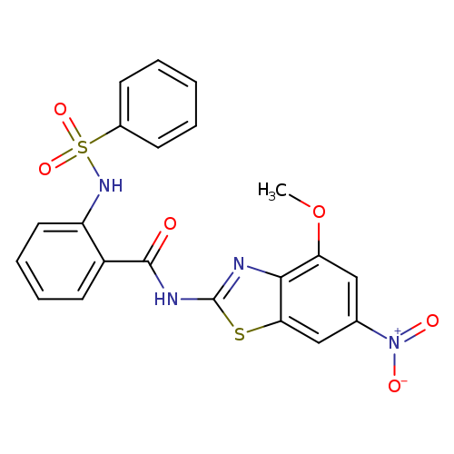 2-benzenesulfonamido-N-(4-methoxy-6-nitro-1,3-benzothiazol-2-yl)benzamide