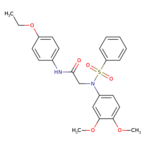 2-[3,4-dimethoxy(phenylsulfonyl)anilino]-N-(4-ethoxyphenyl)acetamide