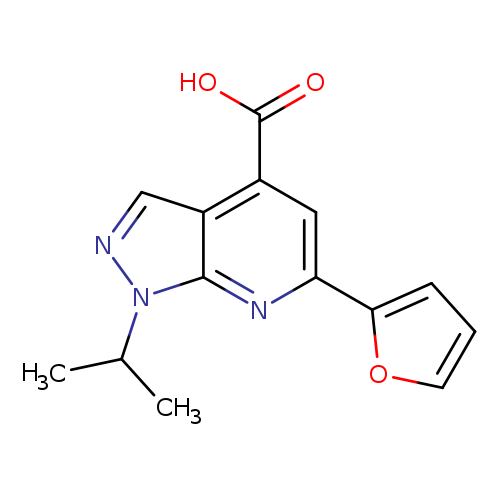6-(Furan-2-yl)-1-isopropyl-1H-pyrazolo[3,4-b]pyridine-4-carboxylic acid