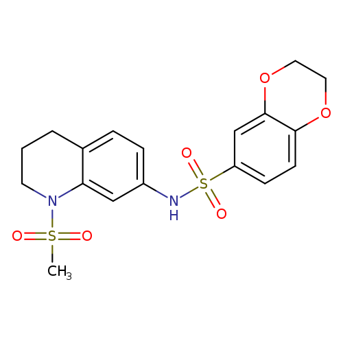 N-(1-methanesulfonyl-1,2,3,4-tetrahydroquinolin-7-yl)-2,3-dihydro-1,4-benzodioxine-6-sulfonamide