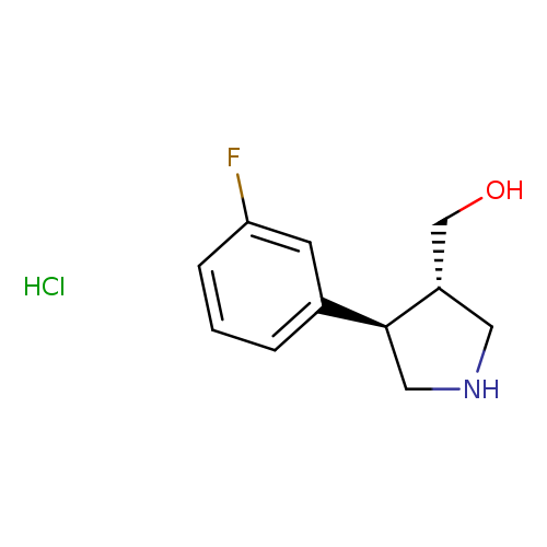 rac-[(3r,4s)-4-(3-fluorophenyl)pyrrolidin-3-yl]methanol hydrochloride