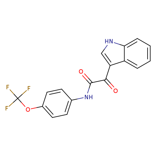 2-(1H-indol-3-yl)-2-oxo-N-[4-(trifluoromethoxy)phenyl]acetamide