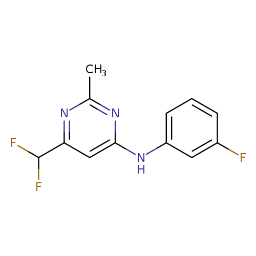 6-(difluoromethyl)-N-(3-fluorophenyl)-2-methylpyrimidin-4-amine