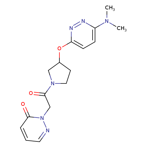 2-[2-(3-{[6-(dimethylamino)pyridazin-3-yl]oxy}pyrrolidin-1-yl)-2-oxoethyl]-2,3-dihydropyridazin-3-one