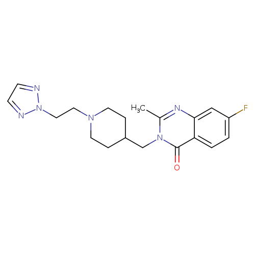 7-fluoro-2-methyl-3-({1-[2-(2H-1,2,3-triazol-2-yl)ethyl]piperidin-4-yl}methyl)-3,4-dihydroquinazolin-4-one