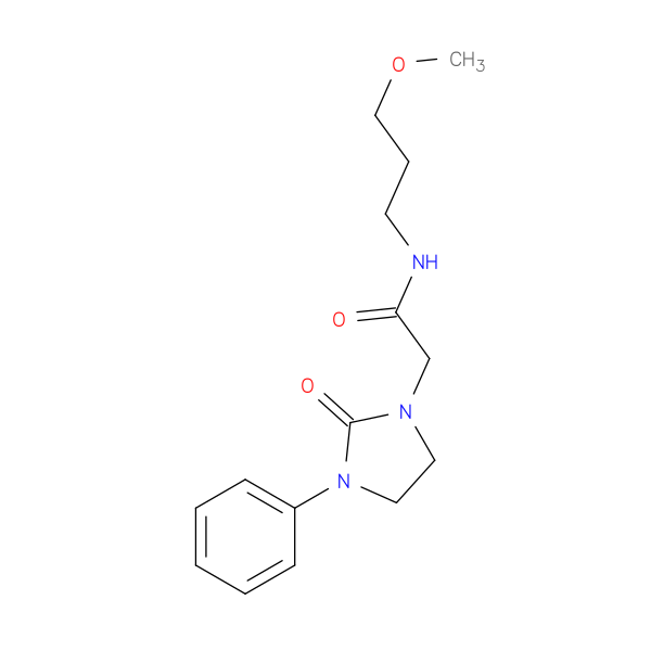 N-(3-methoxypropyl)-2-(2-oxo-3-phenylimidazolidin-1-yl)acetamide